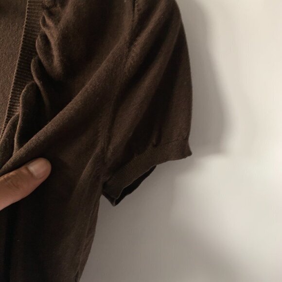 Banana Republic Women's Brown Open Front Business Cardigan Size Medium - Picture 2 of 8